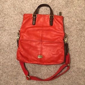 Fossil Coral Explorer Fold-over Leather Tote